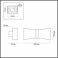 4216/12WL HIGHTECH ODL21 135 золотис/золо Настен.светильник IP20 LED 12W 478Лм 3000K MOTION - 4216/12WL HIGHTECH ODL21 135 золотис/золо Настен.светильник IP20 LED 12W 478Лм 3000K MOTION