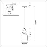 4589/1B SUSPENTIONI LN21 071 золотой Подвес E27 60W 220V GILLIAN - 4589/1B SUSPENTIONI LN21 071 золотой Подвес E27 60W 220V GILLIAN