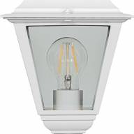 Светильник садово-парковый Feron 4104 четырехгранный на постамент 60W E27 230V, белый - Светильник садово-парковый Feron 4104 четырехгранный на постамент 60W E27 230V, белый