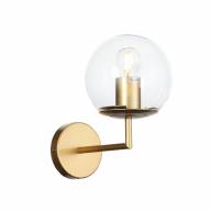 SL1150.201.01 Светильник настенный ST-Luce Матовое золото/Прозрачный E27 1*40W - SL1150.201.01 Светильник настенный ST-Luce Матовое золото/Прозрачный E27 1*40W