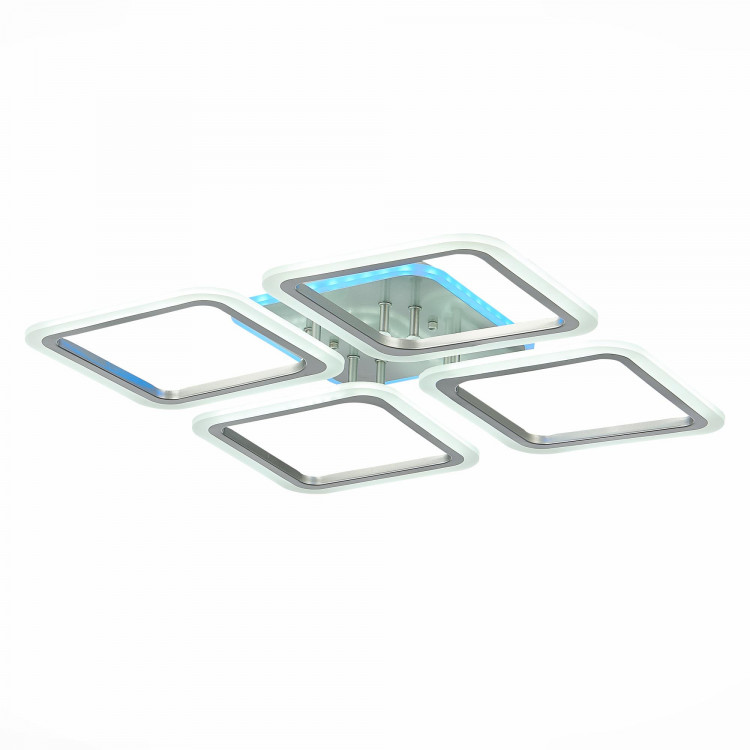 SLE200492-04RGB Светильник потолочный Серебристый/Белый LED 1*112W RGB 8W 3000-6000K
