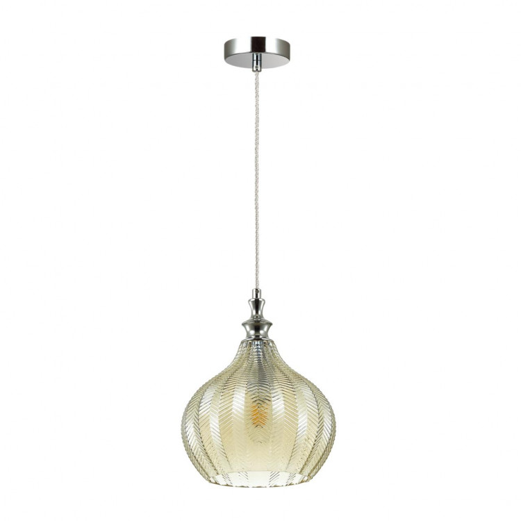 4708/1 PENDANT ODL20 301 св.коричневый/хром Подвес E27 60W 220V LASITA