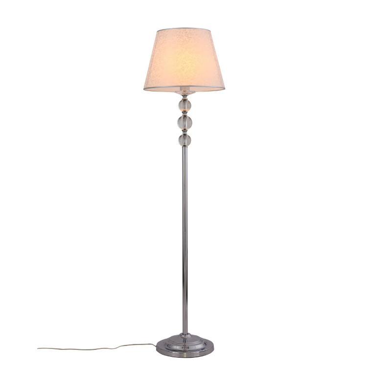 SL176.105.01 Торшер ST-Luce Хром, Прозрачный/Белый, Хром E14 1*40W (из 2-х коробок)