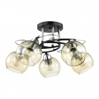 3507/5C COMFI LN18 073 хром, венге Люстра потолочная E27 5*60W 220V MELEFA