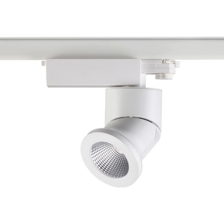 357873 PORT NT18 091 белый Светильник трековый однофазный трехжильный IP20 LED 3000К 25W 220-240V PROMETA