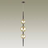 4684/3 PENDANT ODL20 356 черный/янтарный Подвес G9 3*5W 220V LAZIA - 4684/3 PENDANT ODL20 356 черный/янтарный Подвес G9 3*5W 220V LAZIA
