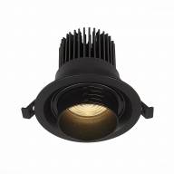 ST701.438.12 Св-к встр. Zoom Черный LED 1*12W 3000K 960Lm Ra90 15°-60° IP20 D115xH95 170-240V - ST701.438.12 Св-к встр. Zoom Черный LED 1*12W 3000K 960Lm Ra90 15°-60° IP20 D115xH95 170-240V