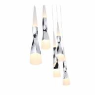 SL405.103.05 Светильник подвесной ST-Luce Хром/Белый, Хром LED 5*7W - SL405.103.05 Светильник подвесной ST-Luce Хром/Белый, Хром LED 5*7W