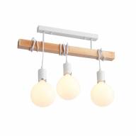 SL1142.503.03 Люстра потолочная Белый, Светлое дерево E27 3*60W - SL1142.503.03 Люстра потолочная Белый, Светлое дерево E27 3*60W