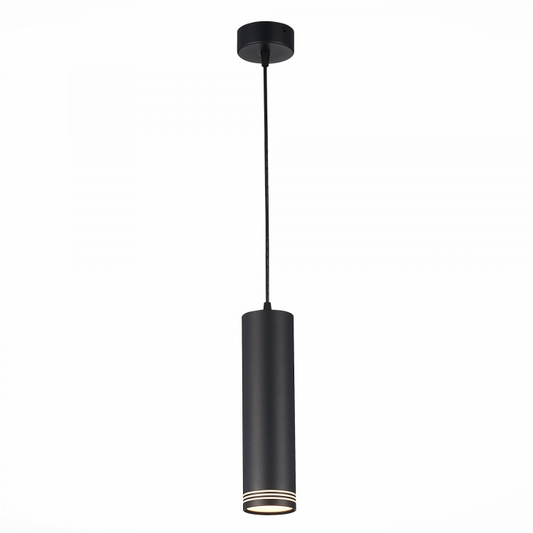 ST101.433.12 Светильник подвесной Черный LED 1*12W 3000K 936Lm Ra>80 120° IP20 D79xH300 170-240V