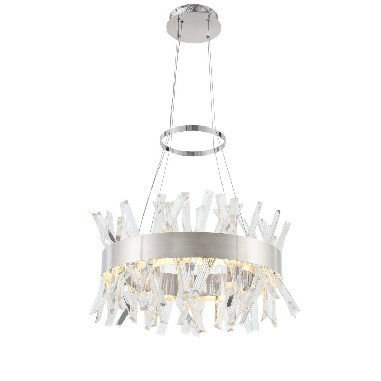 SL384.103.01 Светильник подвесной ST-Luce Хром/Хром, Прозрачный LED 1*85W 3000K