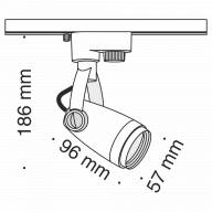 Трековый светильник Technical TR001-1-GU10-W - Трековый светильник Technical TR001-1-GU10-W
