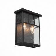 SL079.401.02 Светильник уличный настенный ST-Luce Темный кофе/Прозрачное кракелированное стекло E14 - SL079.401.02 Светильник уличный настенный ST-Luce Темный кофе/Прозрачное кракелированное стекло E14