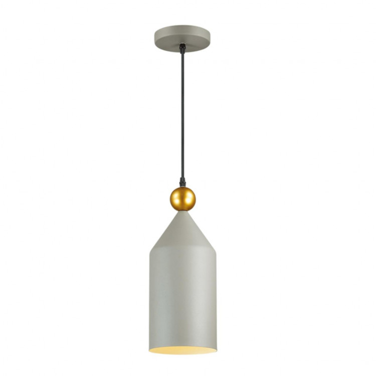 4092/1 PENDANT ODL19 359 серый/золотой Подвес Е27 1*40W BOLLI