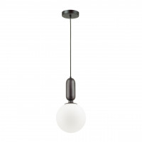 4668/1 PENDANT ODL20 309 черный/белый Подвес E27 1*40W (тип лампы СВЕЧА) 220V OKIA