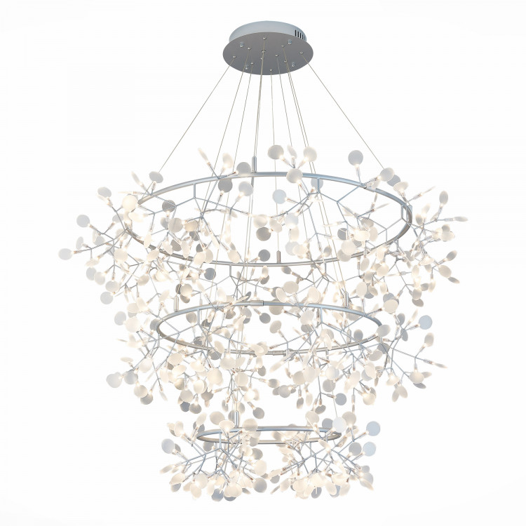 SL379.103.486 Люстра подвесная ST-Luce Серебристый/Белый LED 486*0,5W 3500K