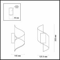 3544/5LW HIGHTECH ODL18 183 золотистый Настенный светильник IP20 LED 3000K 5W 400Лм 220V BOCCOLO - 3544/5LW HIGHTECH ODL18 183 золотистый Настенный светильник IP20 LED 3000K 5W 400Лм 220V BOCCOLO