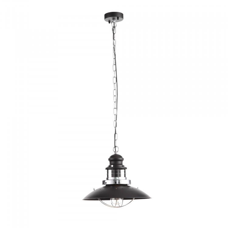 SL1143.403.01 Светильник подвесной ST-Luce Черный, Хром/Черный E27 1*60W